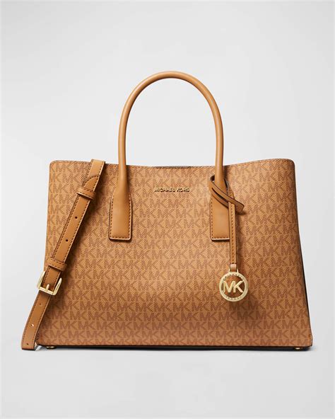 michael kors satchel shoulder bag|Michael Kors large satchel bag.